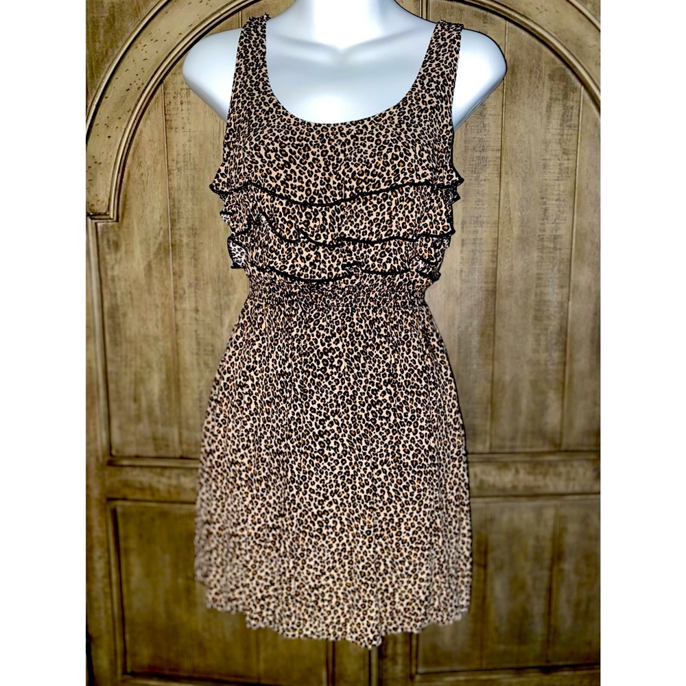 By: Xhiaration  Size S summer mini leopard dress